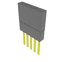 Samtec ESW-105-24-G-S-LL Stackthrough .100" Elevated Socket Strip