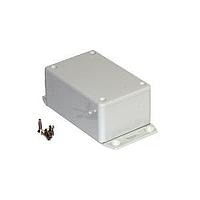 Hammond Manufacturing 1591LF2SGY Flanged Enclosure ABS w/Bottom Flange 3.3x2.2x1.4" Grey