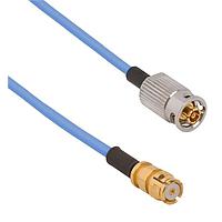 Amphenol SV Microwave FQSMPM-047-FSSMP-120 RF Cable Assemblies SMPM F QB to SMP Straight F 12"Cable