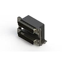 EDAC 661-025-664-048 Dual Port D-Sub Connectors Right-angle Dual Port D-Sub Connector
