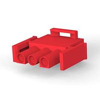 AMP Connectors - TE Connectivity 1-350766-2 Plug Housings 03P UMNL V0 PLUG HSG RED