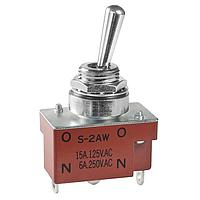 NKK Switches S2AW Medium capacity standard size toggles SPDT ON-NONE-ON SOLDER LUG