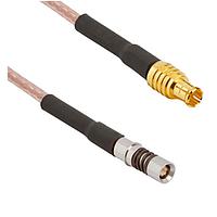 Amphenol SV Microwave 7093-0279 RF Cable Assemblies BMZ (Size 8) D38999 Socket Contact to MCX Male 12" 75 Ohm Cable Assembly for RG-179 Cable