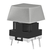 NKK Switches JB15HAP-1H Tactile Switches OFF-(ON) HI OPR FRCE EXT ACT SCLP GRY CA