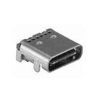Kycon KUSBX-SMT-CS2-B30TR USB Type C Connectors TOP MNT USB 3.1 C 2R CONT BLK INSL 30uGL