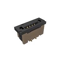 Amphenol FCI SFW4S-2STAE1LF Board Mount 1.00mm Flex Connector, SFW Straight series, 4 Position, Top Entry Surface Mount, ZIF, Gold plating