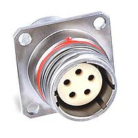 ODU G4TAAT0-H005WN-LS00 Connectors Squared flange receptacle, Shell size 12, IP6K9K, 5 C , A (lighbrown) Key