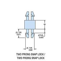 Heyco 10295 PCB Support HMSPDLN-16 NATURAL NYL PCB Support