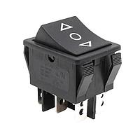 E-Switch R5DBLKBLKHF0 High Current Rocker Switch DPDT ON-OFF-ON 15A