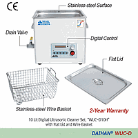 DaiHan DH.WUC.D122H Cleaner Ultrasonic, Digital, 22lit. WUC-D22H, 120V(=SL.SUC.D122H)