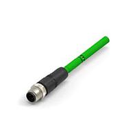 AMP Connectors - TE Connectivity TAD14147101-002 Ethernet Cables / Networking Cables M12D4-MS-FRNC TYPE B GREEN-1.0M