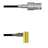 Amphenol Custom Cable Q-0303S0003084i RF Cable Assemblies BNC-SJ/SMB-RP G174 84I