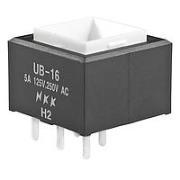NKK Switches UB16SKW036F Pushbutton Switches SQ SPDT ON-ON GREEN LED PC BODY ONLY 6A