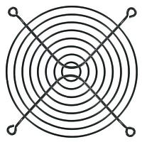 Qualtek Electronics 08130-02 Guard 120mm Wire Form Fan Guard, Black E.D. Finish