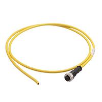 HARTING 21350200315010 Sensor Cables / Actuator Cables M12 A-code 3-pin Straight female to open end, 1m, PVC yellow jacket