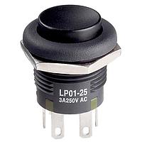 NKK Switches LP0125CCKW01A Wireless DPDT ON-(ON) 3A BLK BUSHING MOUNT