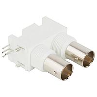 Amphenol RF 112660 Multi-Port Connectors BNC DUAL STACK PCB RECPT WHITE