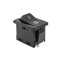 E-Switch R1966ABLKBLKFS Rocker Switches SPST OFF-ON SLDR 15A