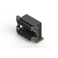 EDAC 662-025-264-038 Dual Port D-Sub Connectors Right-angle Dual Port D-Sub Connector