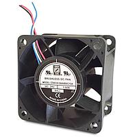 Orion Fans OD6038-12HBXC10A Axial Fan, High Speed/Static Pressure, 60x60x38mm, 12VDC, 76CFM, Ball, Wire, Tach/PWM