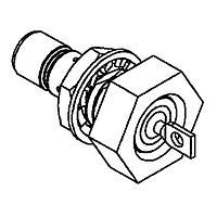 Radiall R114603000 Panel Receptacles SMB / BULKHEAD HERMETIC JACK RECEPTACLE REAR MOUNTING - PANEL SEAL