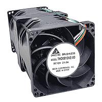 Delta Electronics, Inc. THD0812VE-00 DC Fans Fan, 80x80x80mm, 12VDC, 195CFM, 180W, 78.5dBA, , Ball, 8 Leads, Tach/PWM, IP51