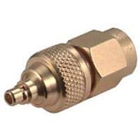 HUBER+SUHNER 32_MMCX-SMA-50-1/111_OE RF Adapters - Between Series SMA plug(m) to SMA plug(m)