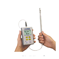 OMEGA HHF1001A Wireless Handheld Air Temperature & Velocity Meter (0~25 m/sec, fixed probe, -40 ~ 93ºC)