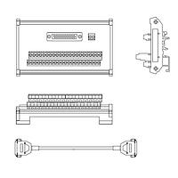 Delta Electronics, Inc. ACS3-MDTB4400 Terminal Block Module Accessory, CN1 44-Pin terminal break out kit (DIN rail mount terminal board for B3(A)-L only, with 500mm cable)