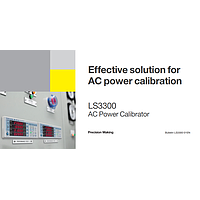 Effective solution for AC power calibration
