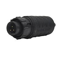 Switchcraft EN3C3MLX Standard Circular Connector EN3 Harsh Environment Cable End, 3-pin, Male, Solder Cup, Bulk