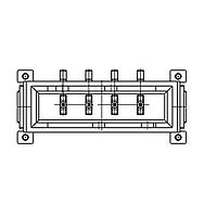 ERNI - TE Connectivity 524582-E Headers MAXIBR_QT M 04POS ST SMT TIN BK