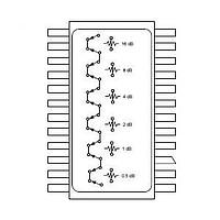 MACOM AT-107-PIN Digital Attenuator DC-2.0GHz 6-bit Atten=5dB to 31.5dB