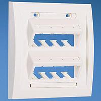 Panduit UICFPSE8EI-2G Faceplate Faceplate, 8 Port, Double Gang, Ultimate