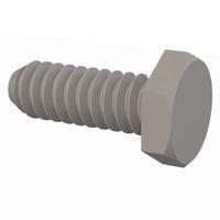 Essentra Components 010440H031 Cap Screw Hex Unslotted Bolt, #4-40 Thread, 5/16 Lg