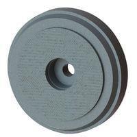 Essentra Components BF-1001 Feet Foot,Screw Mnt,Black,1.57 in OD8 Sc