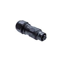 Amphenol LTW AD-02BFFB-QL8AP0 Standard Circular Connector X-Lok, Mini Size, Plastic, 5A, 02 pins, Female Connector, Female Contact, Straight, Push Lock, Screw-in, Field Installable, F4.0 - F8.0mm, IP68