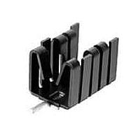 Aavid 576802B04000G Component Plug-In Heat Sink, TO220, 4 Clip, Single Tab for Vertical, 27.3 C/W, 1.75mm Hole