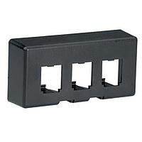Panduit CFFPE3BL Furniture Faceplate Extender Furn FPlate 3 Port Knoll Morri