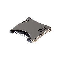 Same Sky (formerly CUI Devices) MSD-12-A Card Connectors 9 Positions, Push In, Auto Eject Out, SMT, 1.45 mm Height Above Board,