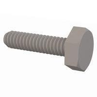 Essentra Components 010080H025 Cap Screw Hex Unslotted Bolt, 0-80 Thread, 1/4 Lg