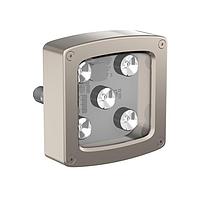 Banner Engineering WLC90RL8RQ LED Lighting Fixtures WLC90 Work Light; Dimensions: 90X90 mm; Voltage: 12-30 V dc; Environmental Rating: IP68g, IP69K; Color: Red; 8 Deg Lens; Window: Polycarbonate; 4-pin M12 Integral QD; Rear exit