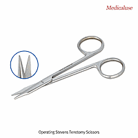 DaiHan DM.Sci7008 Scissors, Stainless-steel, Steven, Curved-ended, L115mm