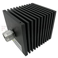 Fairview  SA18N507-40 40 dB Fixed Attenuator N Male To N Female Directional Up To 18 GHz Rated To 50 Watts With Black Aluminum Heatsink Body