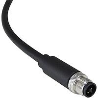 Bulgin PXPTPU12FIM04TCL010PUR Sensor Cables / Actuator Cables M12 T-Code 4P/M Cable Harness 1m