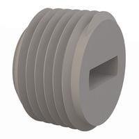 Essentra Components 62NPT05014 Threaded Protection Plug Pipe Plugs, Round, 1/2-14 NPT Thread, .565 Lg