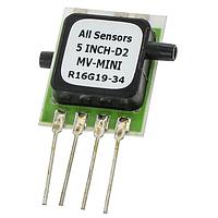 Amphenol All Sensors 5INCH-D2-MV-MINI Board Mount Pressure Sensors 0-5" H2O Diff 20mV 16V supp 2 port opp