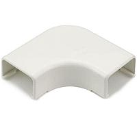 HellermannTyton TSR2FW-25-1 Wire Ducting & Raceways Elbow Cover, 1-1/4", 1" Bend Radius, PVC, Office White, 1/bg