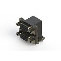 EDAC 662-009-364-043 Dual Port D-Sub Connectors Right-angle Dual Port D-Sub Connector
