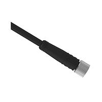 Banner Engineering PKG4M-2 Sensor Cables / Actuator Cables Cordset: Single Ended M8; 4-pin Straight Female; 2.04 m 4x26 Black PVC Jacket; Nickel-Plated Brass Coupling Nut